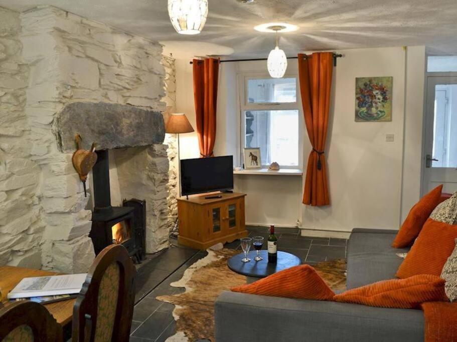 Cosy Terrace Cottage Built Into The Mountain Side. 布莱奈费斯蒂尼奥格 外观 照片